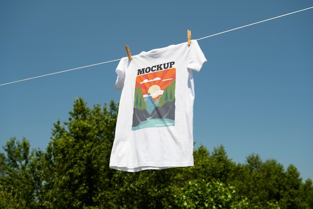 T-shirt in de natuur