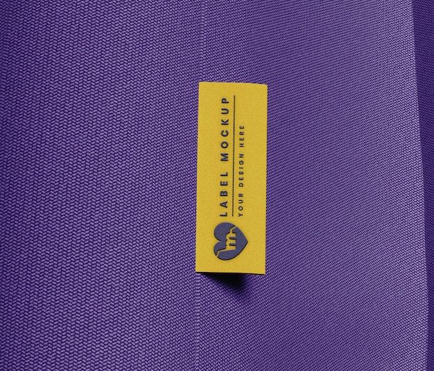 T Shirt label mockup