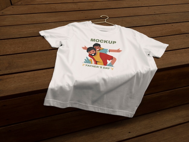 Modello di t-shirt per la celebrazione della festa del papà