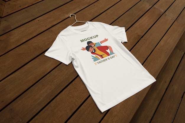 PSD modello di t-shirt per la celebrazione della festa del papà