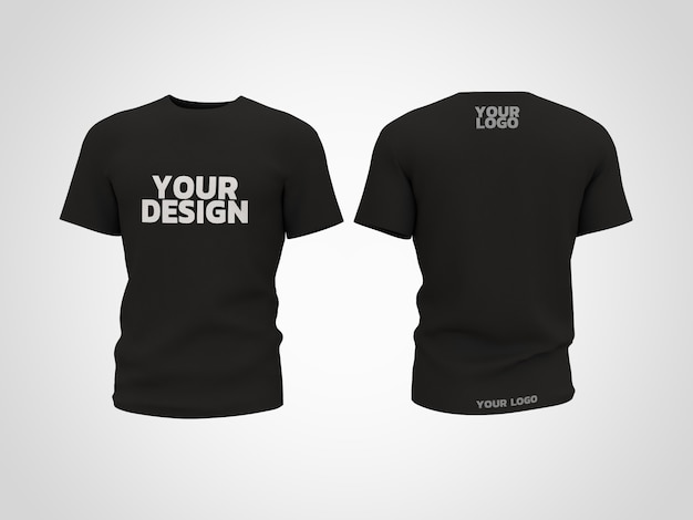 PSD t-shirt mockup 3d rendering design