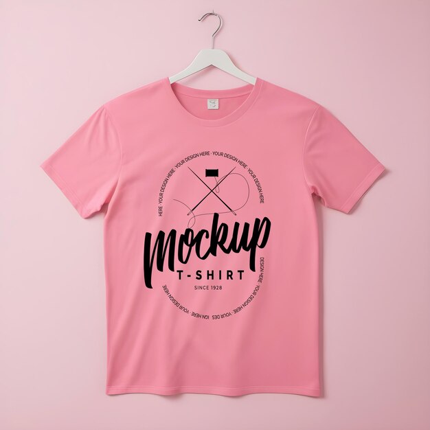 PSD t-shirt mockup design psd per il marchio di abbigliamento