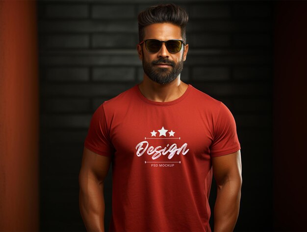 PSD t shirt mockup design psd template