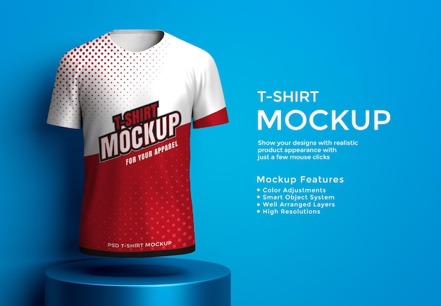 PSD mockup di t-shirt design