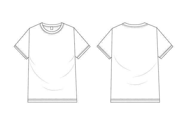 PSD t-shirt mockup geïsoleerd