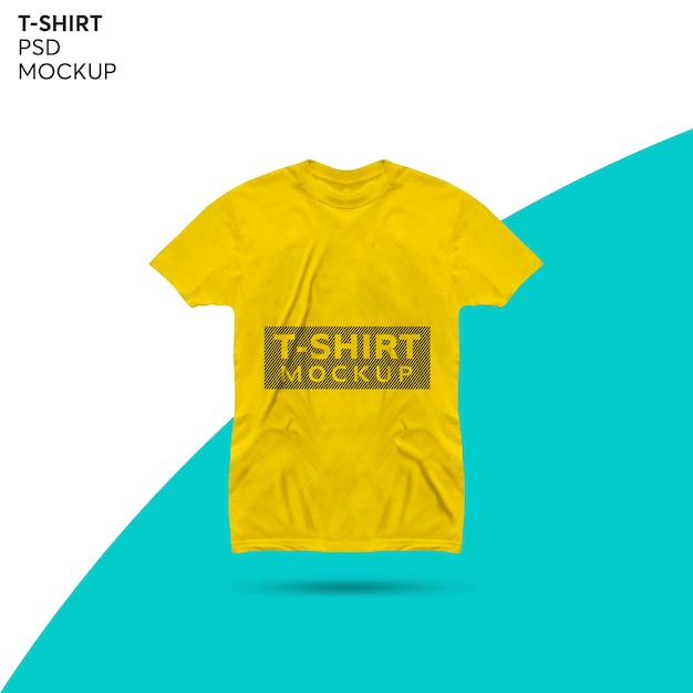 PSD t-shirt mockup ontwerp geïsoleerd