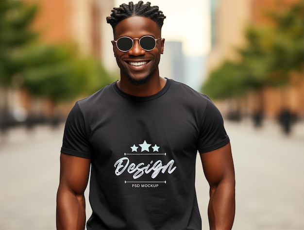 PSD t-shirt mockup ontwerp psd-sjabloon