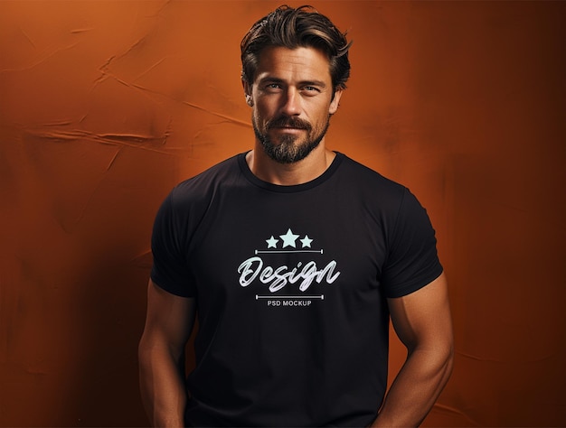 T-shirt mockup ontwerp psd-sjabloon