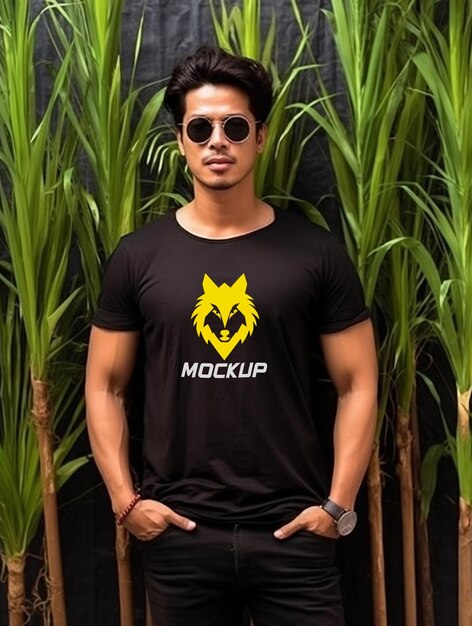 T-shirt mockup psd-sjabloon