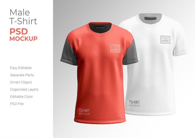 PSD mockup di t-shirt per mockup di t-shirt