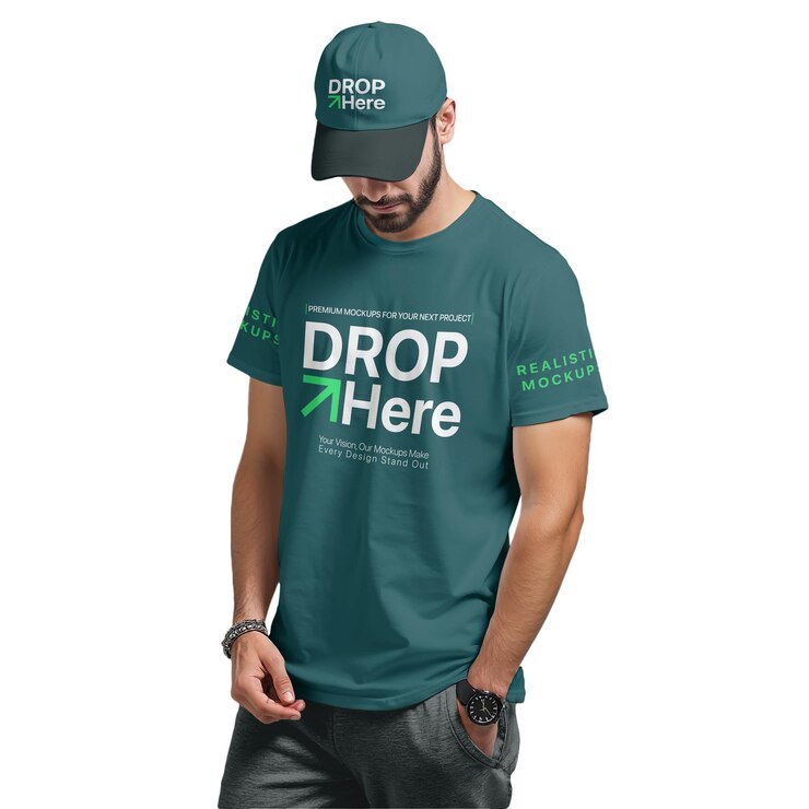 T-shirt mockup voor mannen