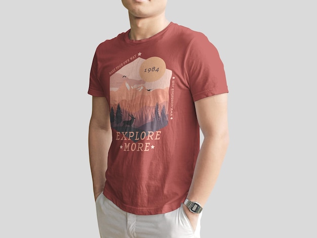 PSD t shirt mockup