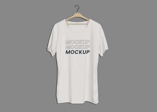 PSD t-shirt model vooraanzicht mockup