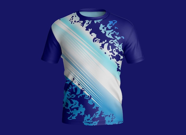 T-shirt okrągły krótki makieta