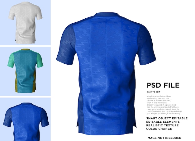 Mockup di t-shirt con scollo a v