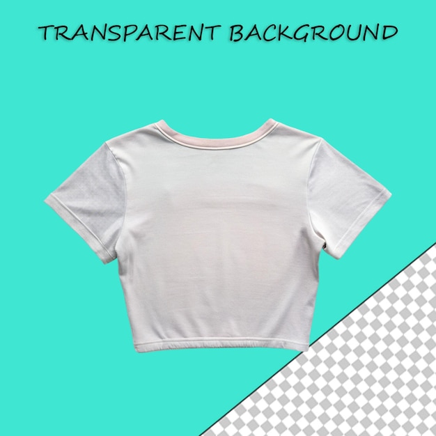 T shirt with blue color isolated on transparent background