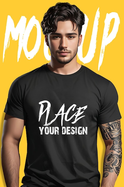 T-shirtmodel met modelman