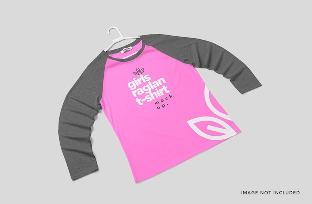 T-shirtmodel met raglanmouwen voor meisjes