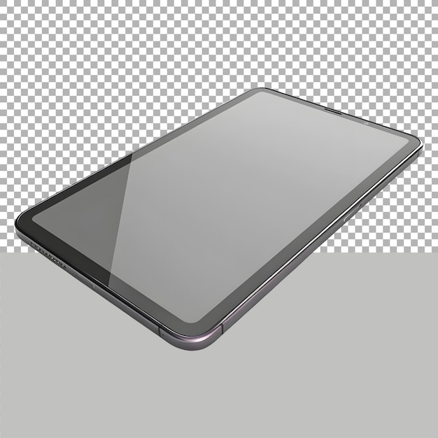 PSD tab or ipad device on transparent background ai generated