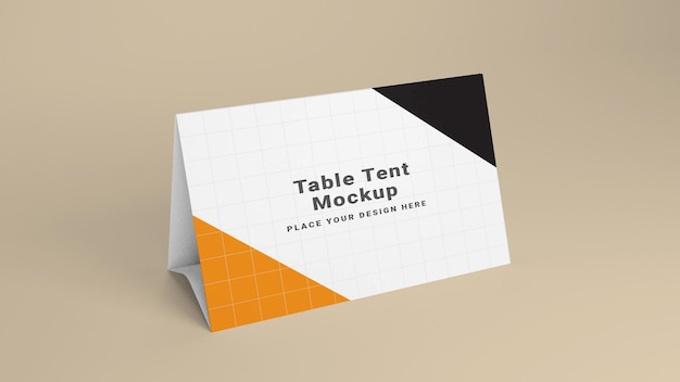 Tabellenmockup voor presentatie en branding