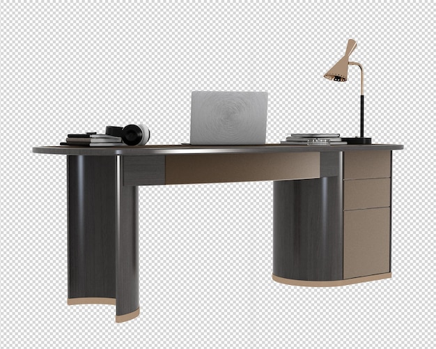 PSD table in 3d rendering isolated