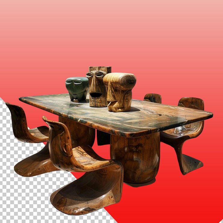 PSD table art mockup