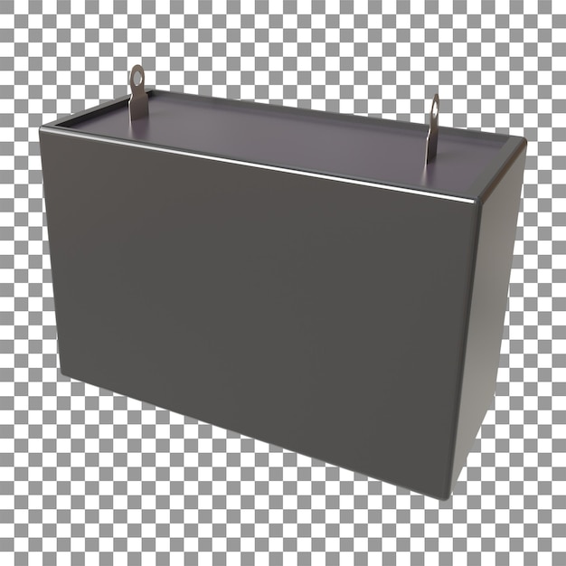 table fan capacitor rendering in 3d electrical design element realistic 3d model