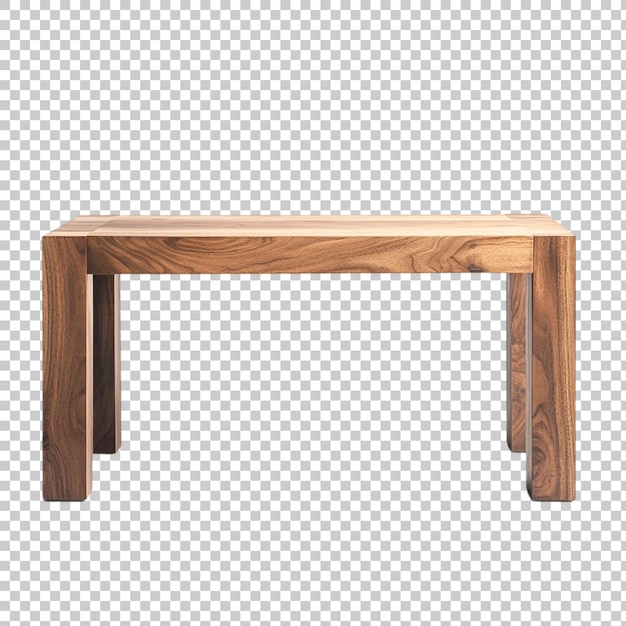 table isolated on transparent background