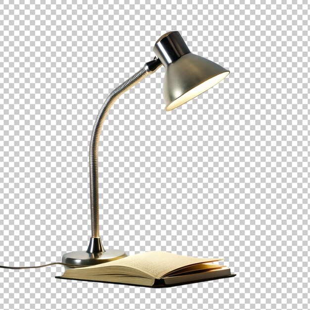 PSD table lamp isolated on a transparent background