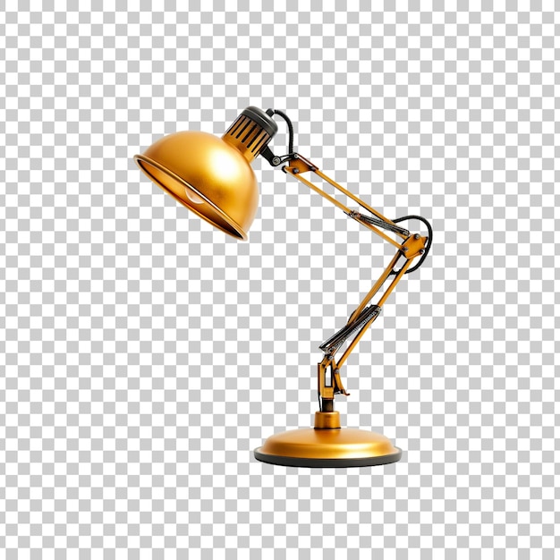 PSD table lamp isolated on a transparent background