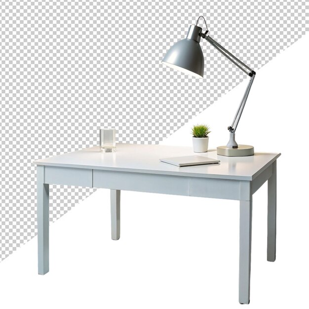 PSD table lamp on transparent background