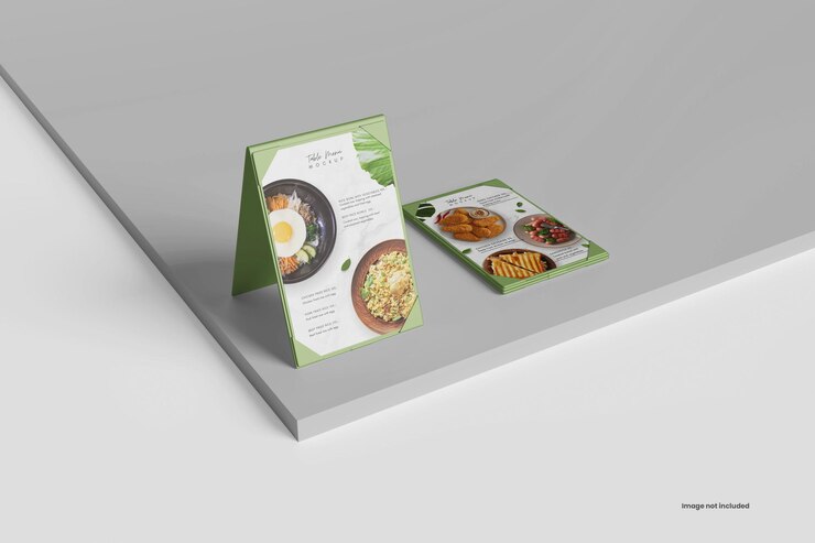 PSD table menu mockup
