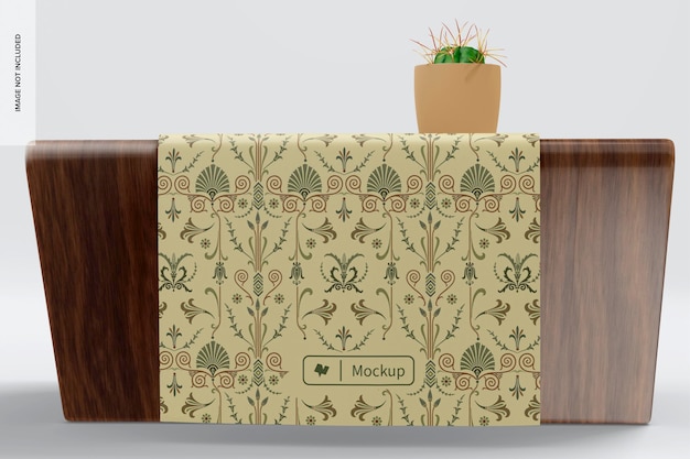 Table Runner Mockup, Front View