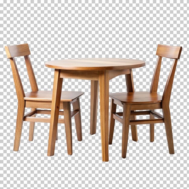 PSD table and six chairs on carpet