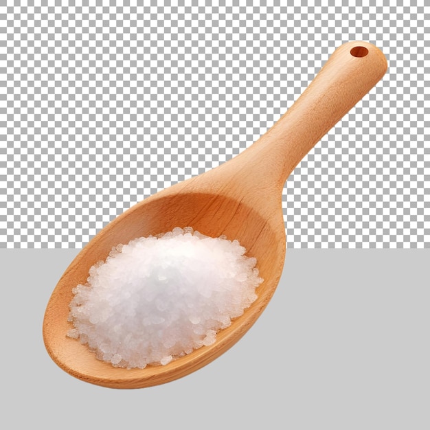 PSD table spoon with sugar on transparent background ai generated