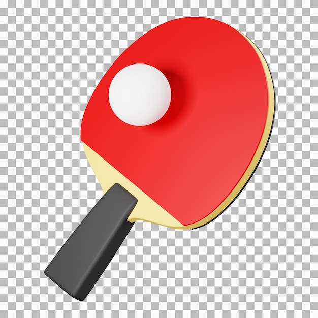 Table Tennis 3D Illustration Table Tennis 3D Icon
