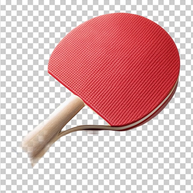 PSD racchetta da tennis da tavolo isolata su sfondo trasparente