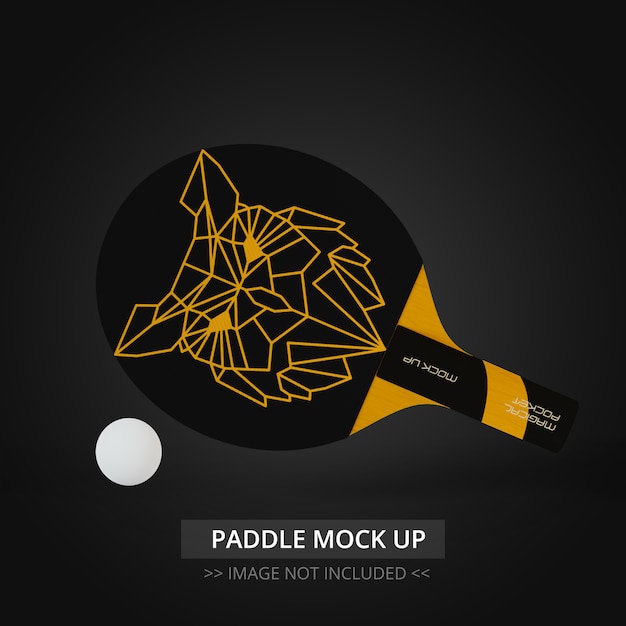 Racchetta da ping pong mock up -