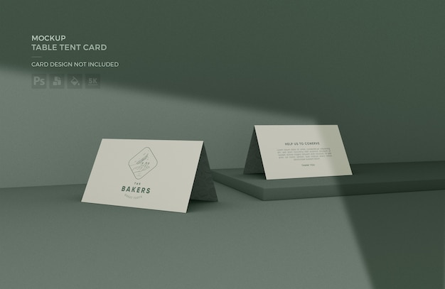 Table Tent Card Mockup