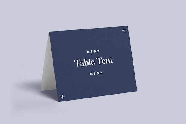 PSD table tent mockup