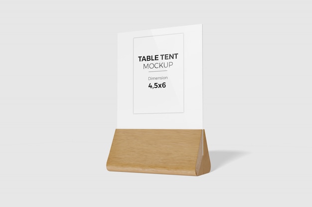 PSD table tent mockup