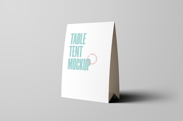 PSD table tent mockup