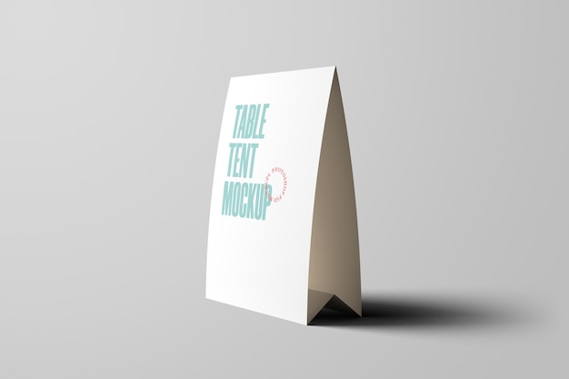 PSD table tent mockup