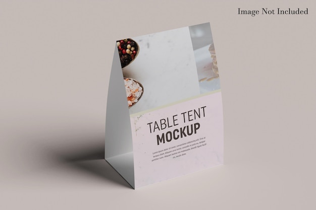 table tent mockup