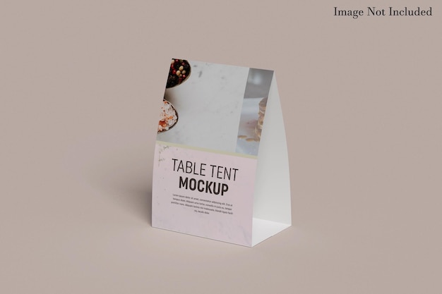 PSD table tent mockup