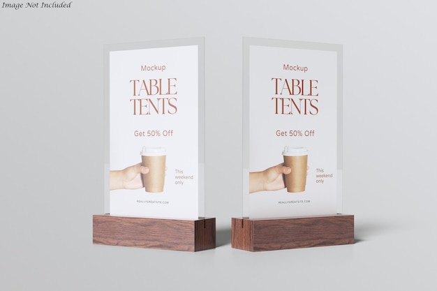 table tents mockup
