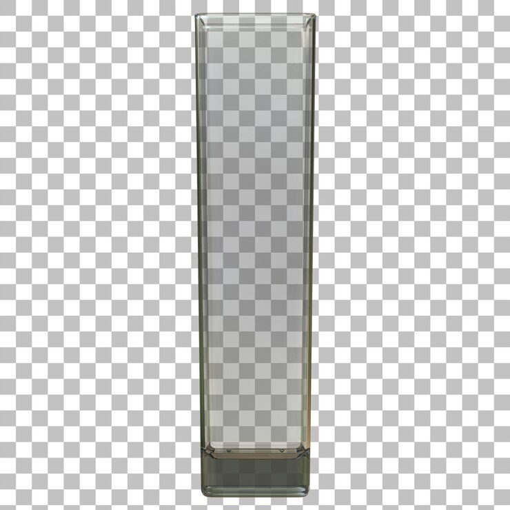 PSD table vase glass