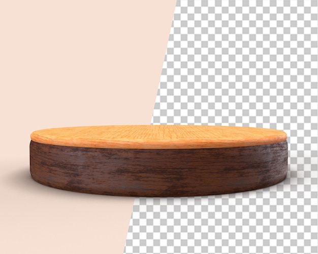 table wooden product poduim stage 3d render