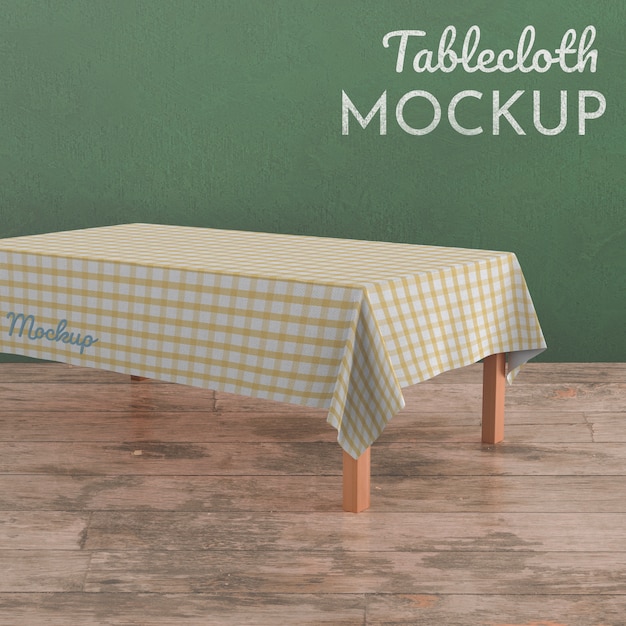 PSD tablecloth mock-up design