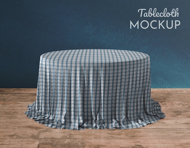 PSD tablecloth mock-up design